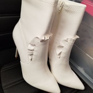 White low boots